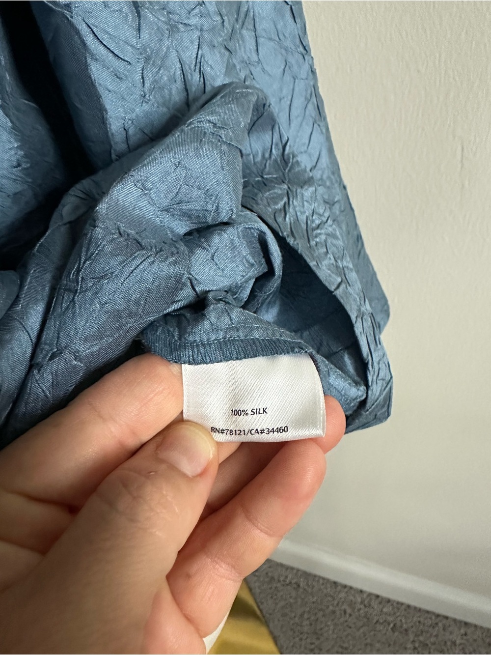 Eileen Fisher Textured Silk Blouse - Picture 4 of 6